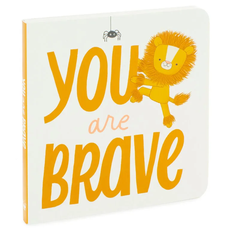 Hallmark MopTops Lion Stuffed Animal With You Are Brave Board Book - Image 4