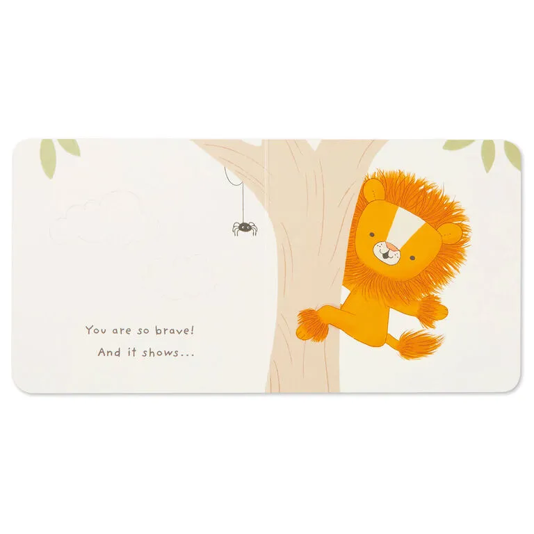 Hallmark MopTops Lion Stuffed Animal With You Are Brave Board Book - Image 6