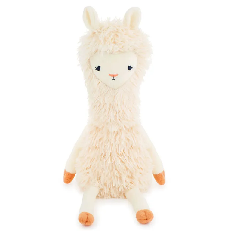 Hallmark MopTops Llama Stuffed Animal With You Make Me Smile Board Book - Image 2
