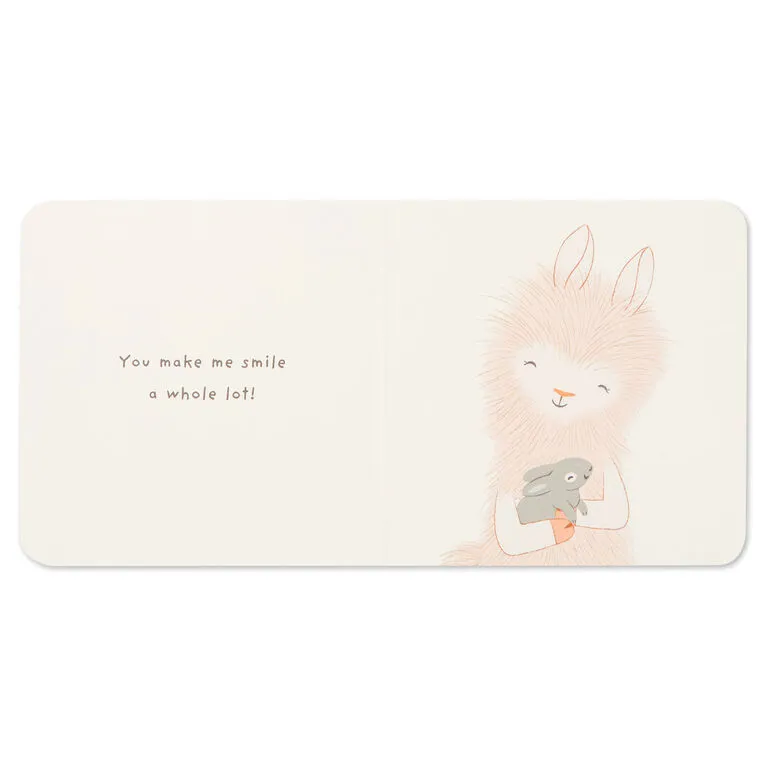 Hallmark MopTops Llama Stuffed Animal With You Make Me Smile Board Book - Image 6