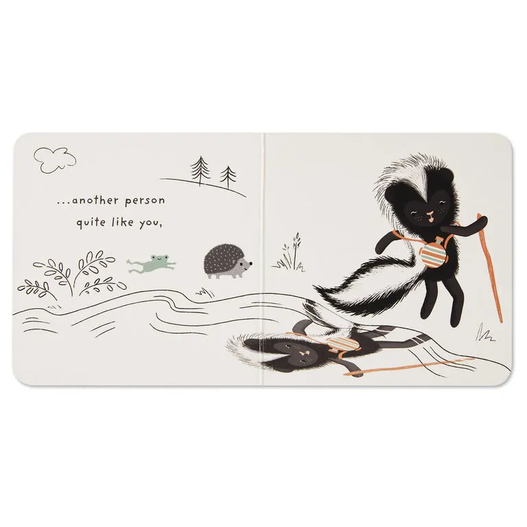Hallmark MopTops Skunk Stuffed Animal With You Are Unique Board Book - Image 6