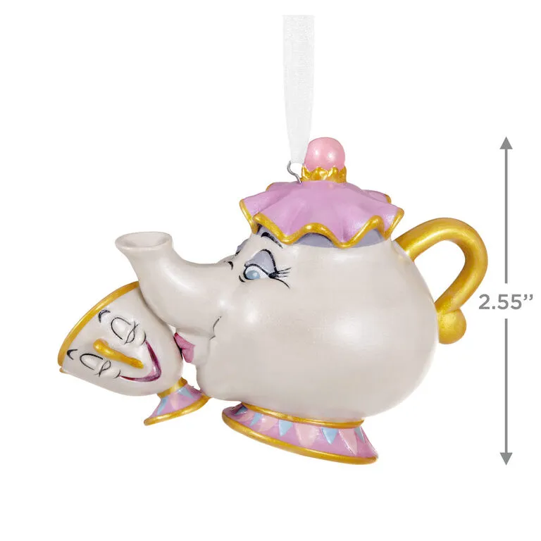 Hallmark Disney Beauty And The Beast A Mother's Love Porcelain Ornament - Image 3