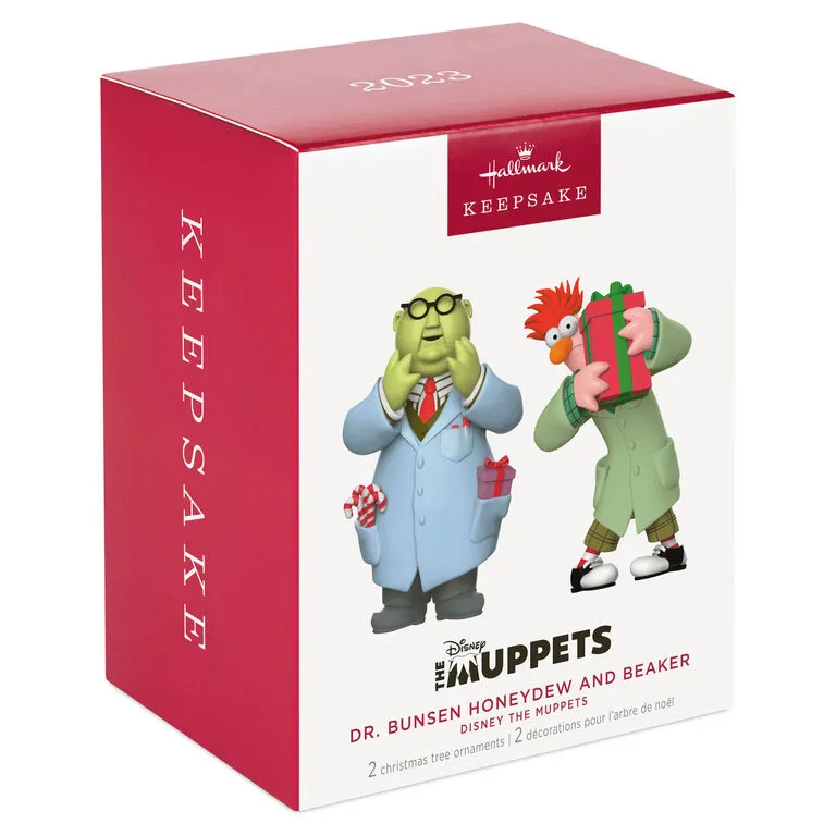 Hallmark Disney The Muppets Dr. Bunsen Honeydew And Beaker Ornaments, Set Of 2 - Image 5