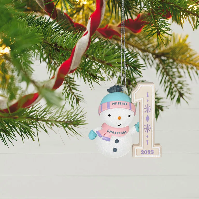 Hallmark My First Christmas Snowman 2023 Ornament - Image 2