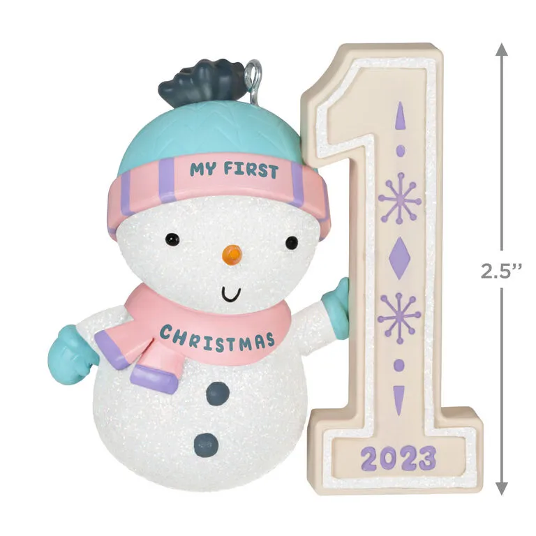 Hallmark My First Christmas Snowman 2023 Ornament - Image 3