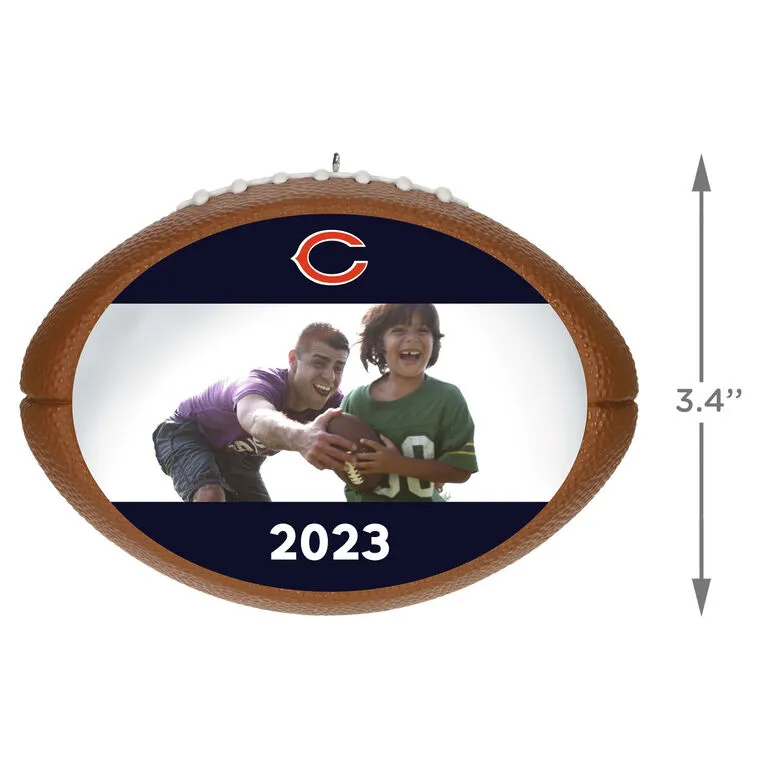 Hallmark NFL Football Chicago Bears Text And Photo Personalized Ornament - Image 3