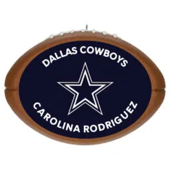 Hallmark NFL Football Dallas Cowboys Text Personalized Ornament