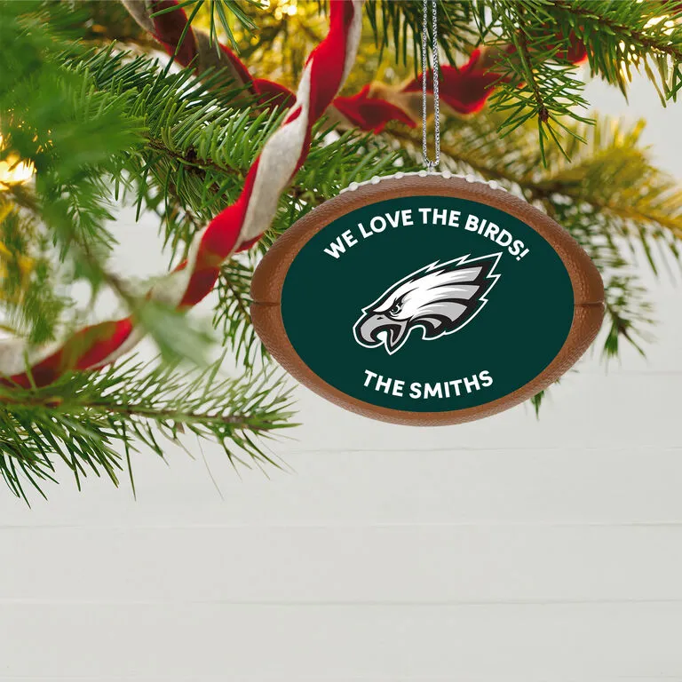 Hallmark NFL Football Philadelphia Eagles Text Personalized Ornament - Image 2
