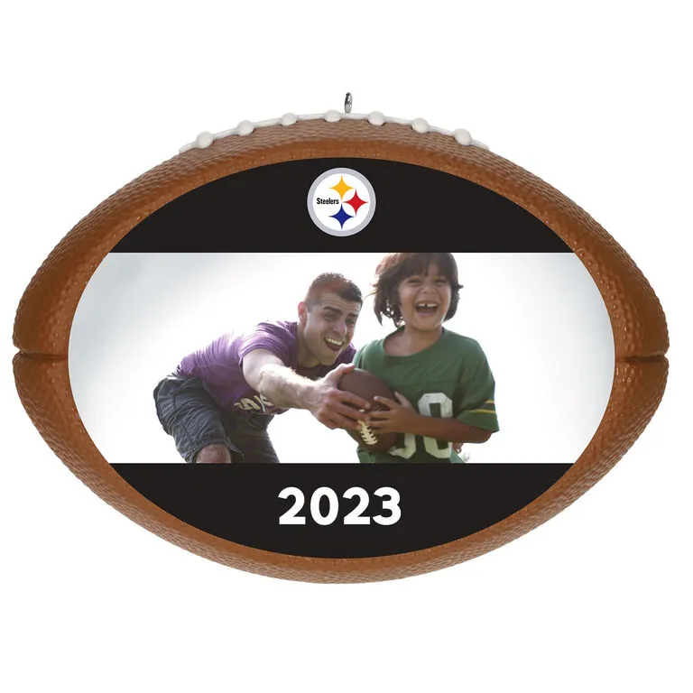 Hallmark NFL Football Pittsburgh Steelers Text And Photo Personalized Ornament