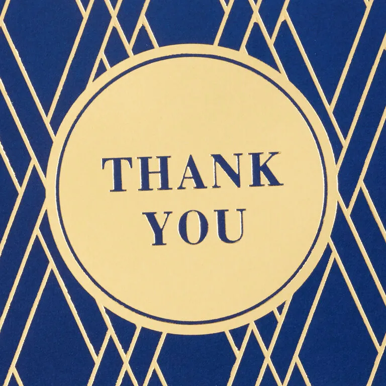 Hallmark Bulk Navy And Gold Assorted Blank Thank-You Notes, Box Of 120 - Image 3