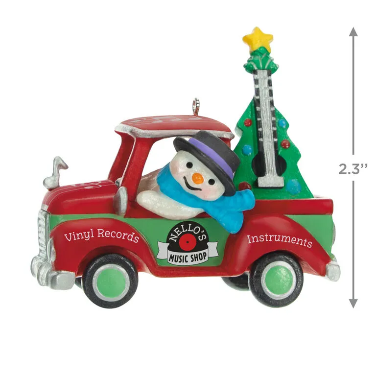 Hallmark Holiday Parade Nello's Music Shop Truck 2023 Ornament - Image 3