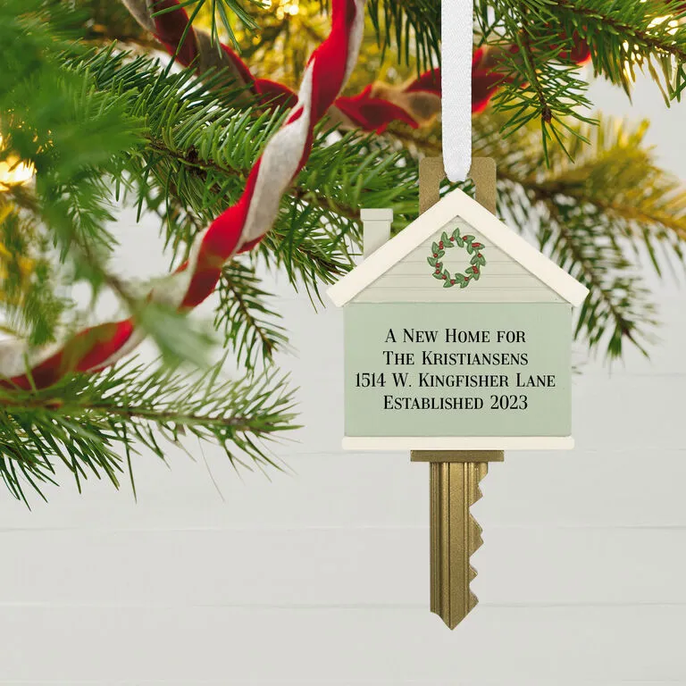 Hallmark New Home Key Personalized Ornament - Image 2