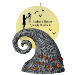 Hallmark Disney Tim Burton’s The Nightmare Before Christmas Jack And Sally Personalized Ornament With Light