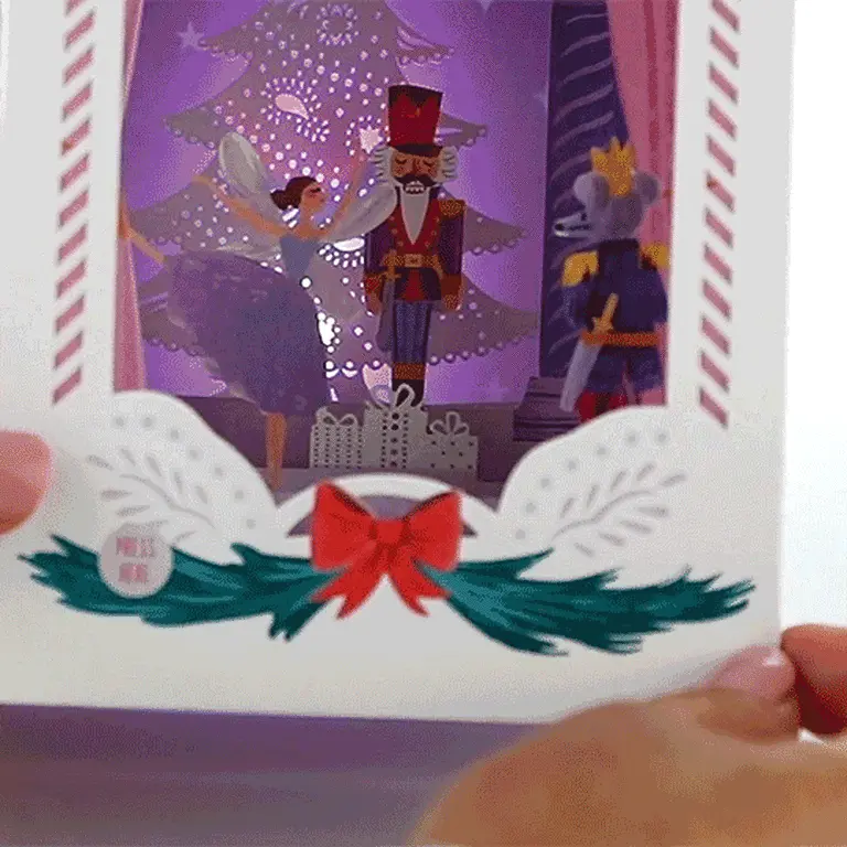 Hallmark Nutcracker Musical 3D Pop-Up Christmas Card With Light - Image 2