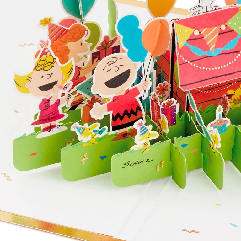 Hallmark PeanutsĀ® Gang Celebrating You 3D Pop-Up Birthday Card - Image 4