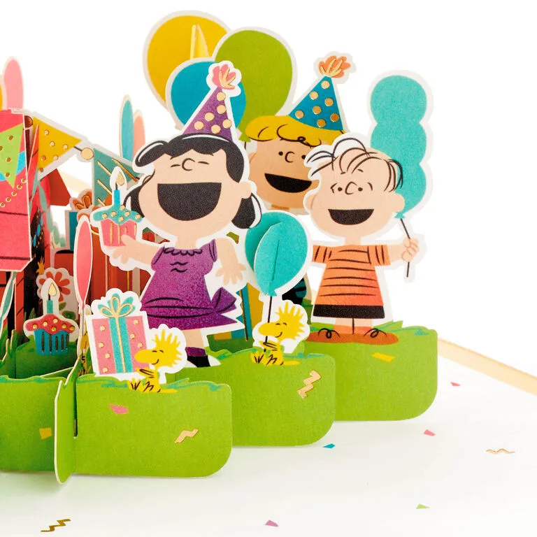 Hallmark PeanutsĀ® Gang Celebrating You 3D Pop-Up Birthday Card - Image 5