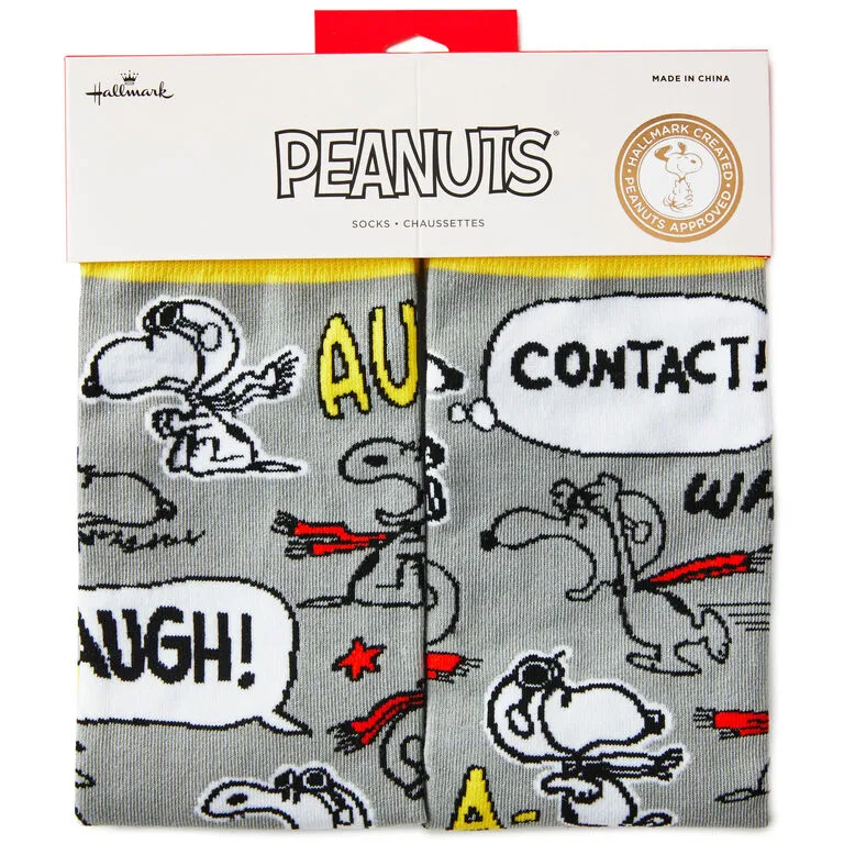 Hallmark PeanutsĀ® Flying Ace Snoopy Crew Socks - Image 2