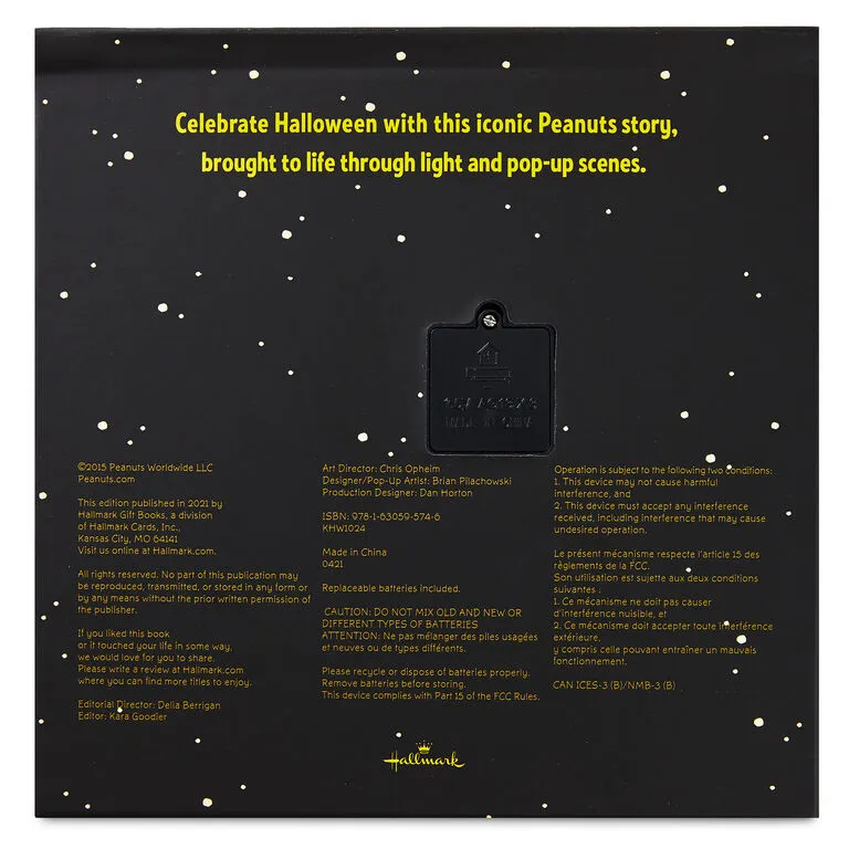 Hallmark PeanutsĀ® It's The Great Pumpkin, Charlie Brown Lighted Pop-Up Book - Image 2