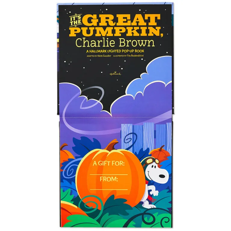 Hallmark PeanutsĀ® It's The Great Pumpkin, Charlie Brown Lighted Pop-Up Book - Image 3