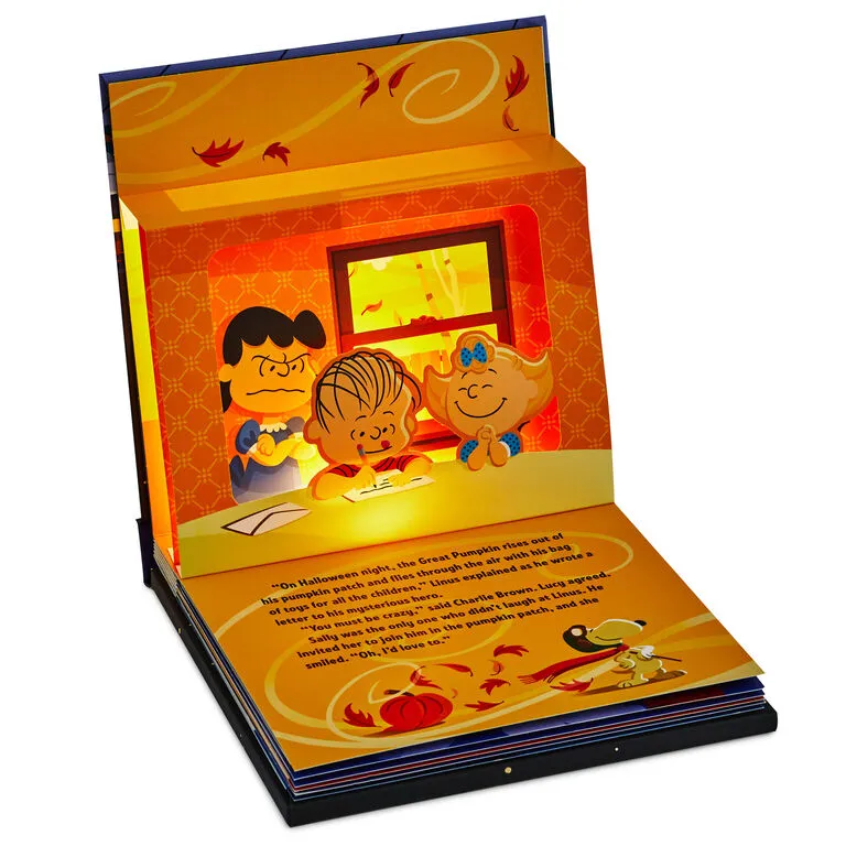 Hallmark PeanutsĀ® It's The Great Pumpkin, Charlie Brown Lighted Pop-Up Book - Image 4