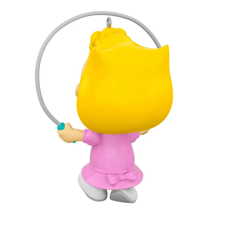 Hallmark The PeanutsĀ® Gang Jump-Roping Sally Ornament - Image 6