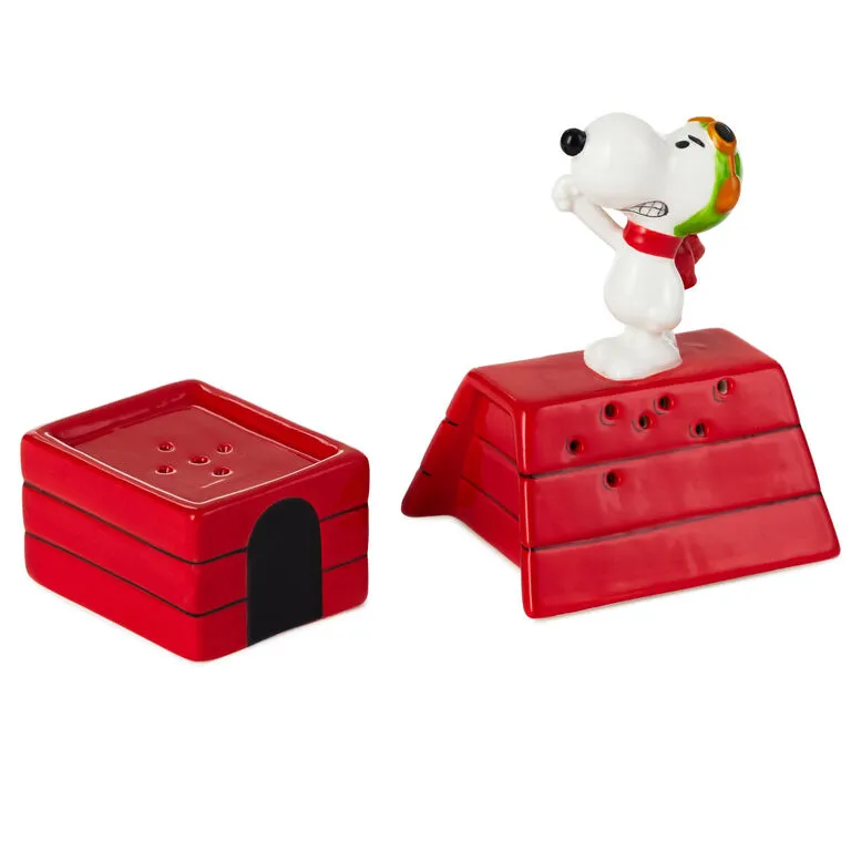 Hallmark Peanuts® Flying Ace Snoopy Stacked Salt And Pepper Shakers, Set Of 2 - Image 2