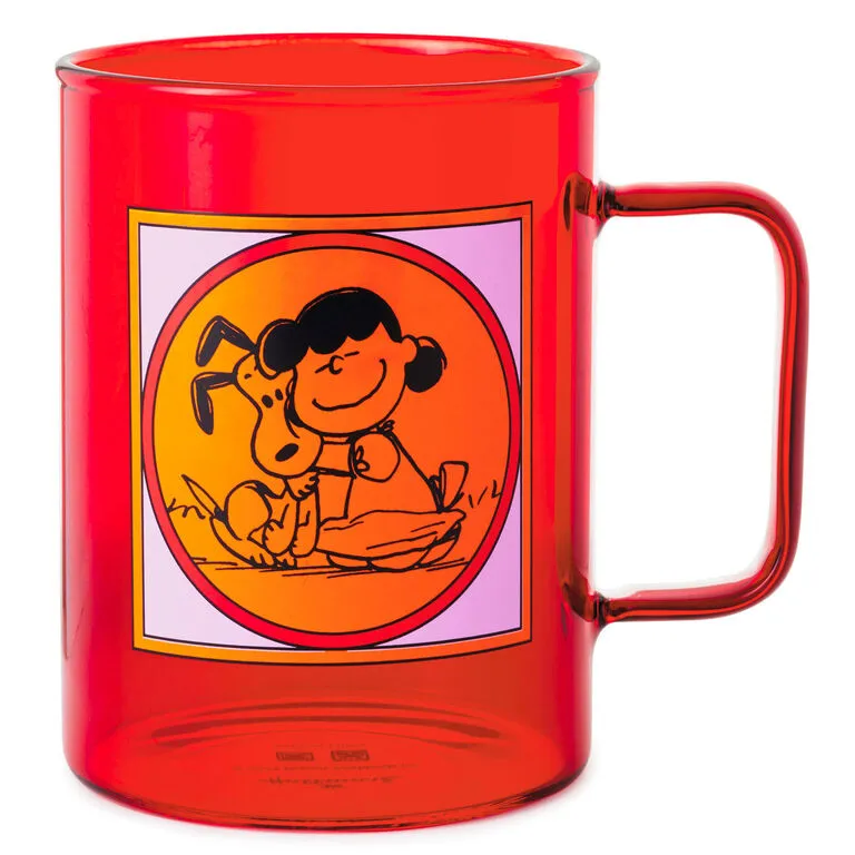 Hallmark PeanutsĀ® Happiness Is A Warm Puppy Glass Mug, 20 Oz.