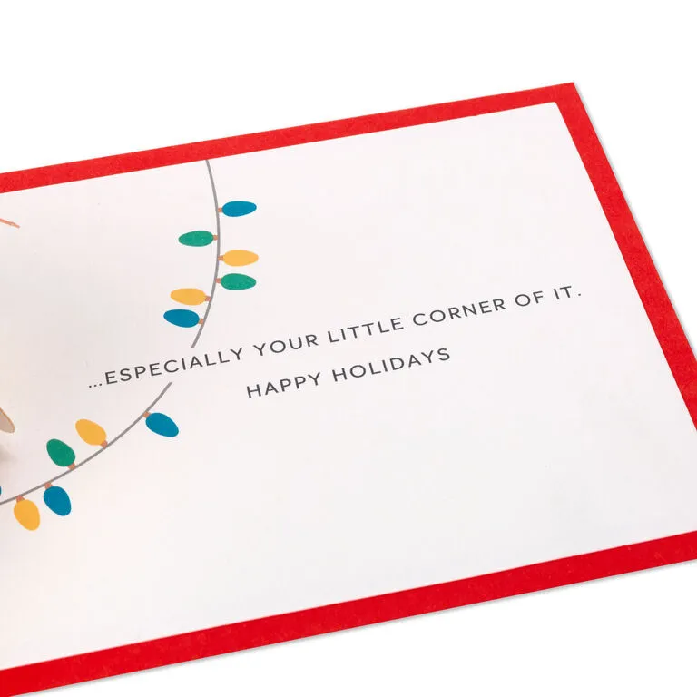 Hallmark PeanutsĀ® Snoopy Joy To The World 3D Pop-Up Christmas Card - Image 4