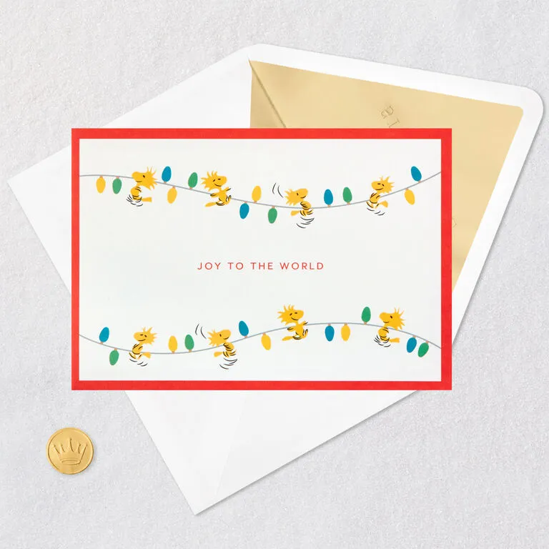 Hallmark PeanutsĀ® Snoopy Joy To The World 3D Pop-Up Christmas Card - Image 5