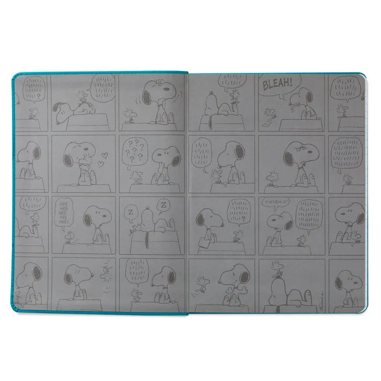 Hallmark Peanuts® Snoopy And Woodstock Faux Leather Notebook - Image 3