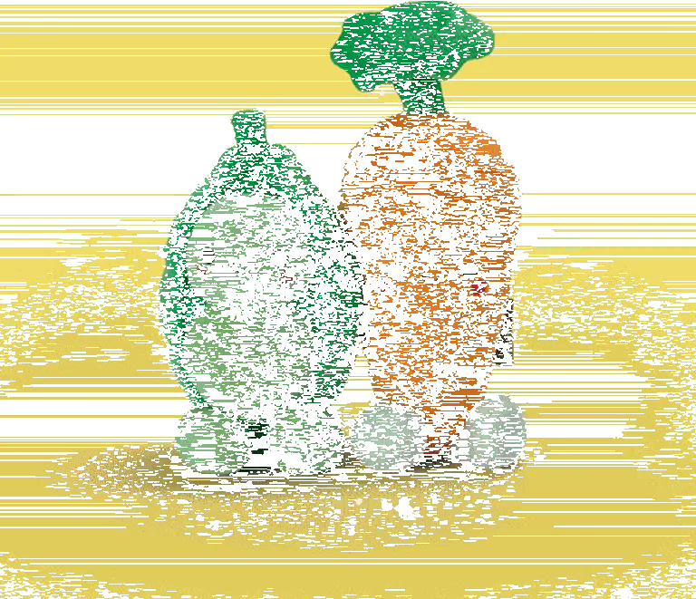 Hallmark Better Together Peas And Carrot Magnetic Plush, 4.5" - Image 2