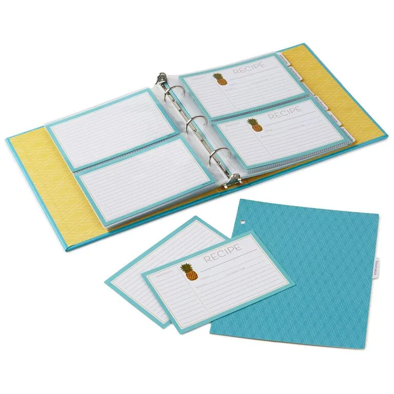 Hallmark Pineapple Recipe Organizer Book - Image 3