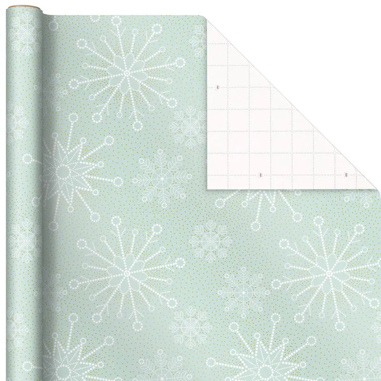 Hallmark Pink And Mint Assorted 3-Pack Christmas Wrapping Paper, 120 Sq. Ft. - Image 4