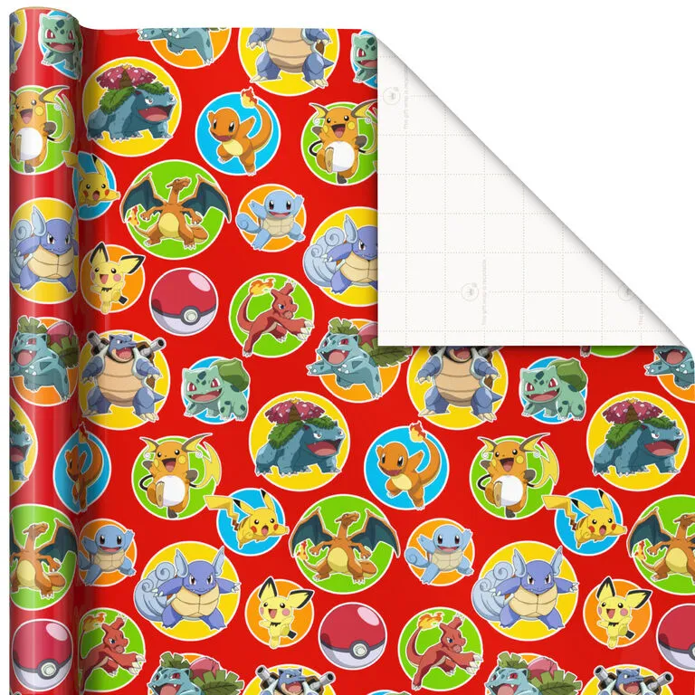 Hallmark Assorted Pokémon Wrapping Paper 3-Pack, 60 Sq. Ft. - Image 6
