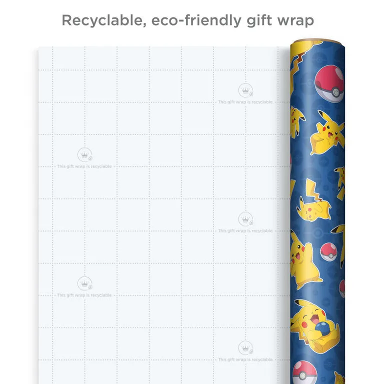 Hallmark Assorted Pokémon Wrapping Paper 3-Pack, 60 Sq. Ft. - Image 8