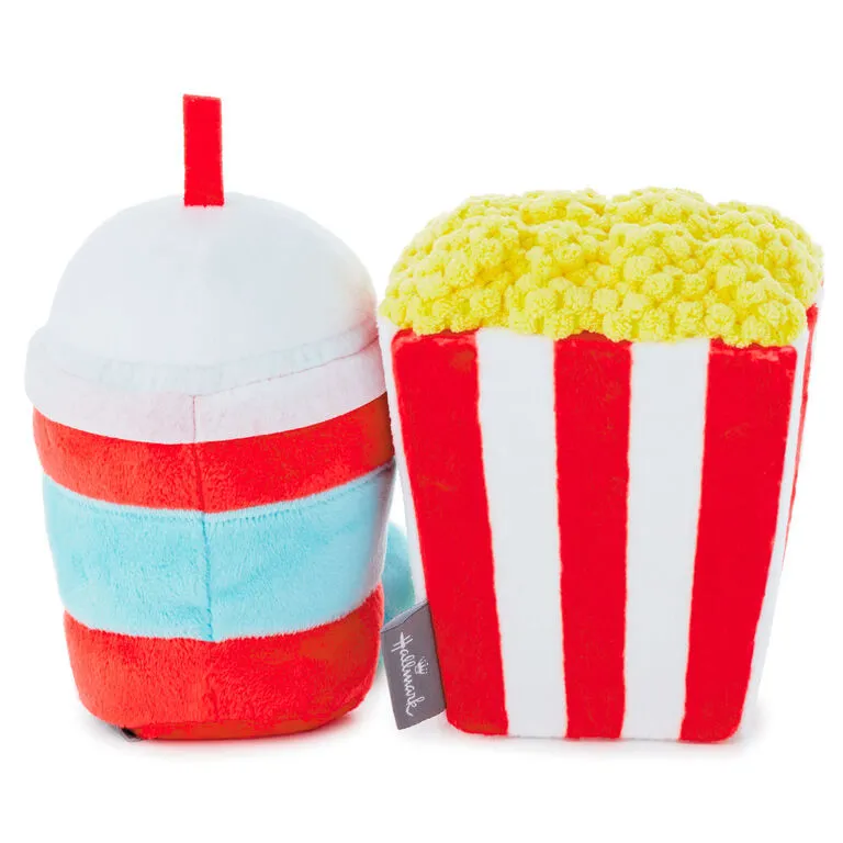 Hallmark Better Together Popcorn And Slushie Magnetic Plush, 5" - Image 2