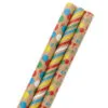 Hallmark Primary Birthday 3-Pack Kraft Wrapping Paper, 105 Sq. Ft. Total