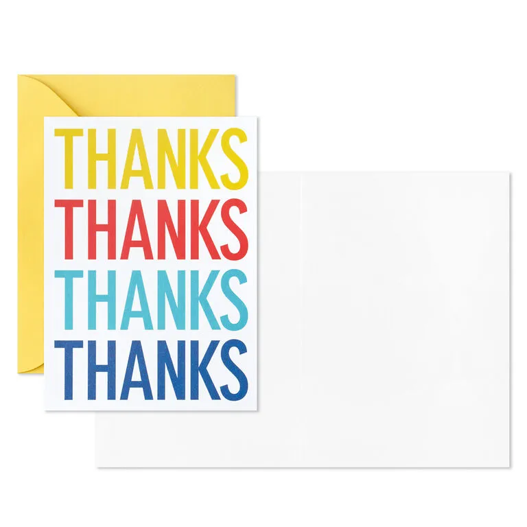 Hallmark Primary Colors Assorted Blank Thank-You Notes, Pack Of 48 - Image 5