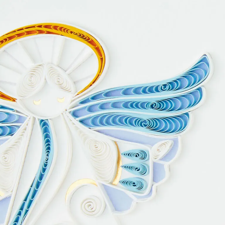 Hallmark Peace On Earth Angel Quilled Paper Handmade Christmas Card - Image 4