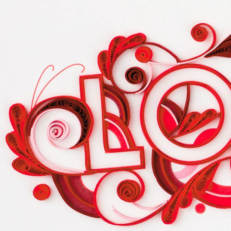 Hallmark With All My Heart Quilled Paper Handmade Love Card - Image 4