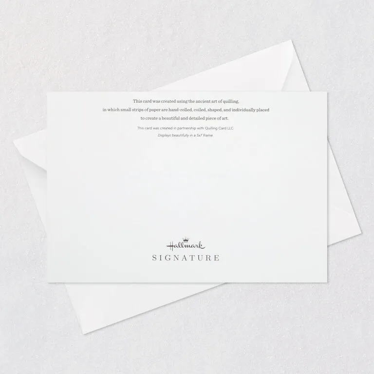 Hallmark With All My Heart Quilled Paper Handmade Love Card - Image 7