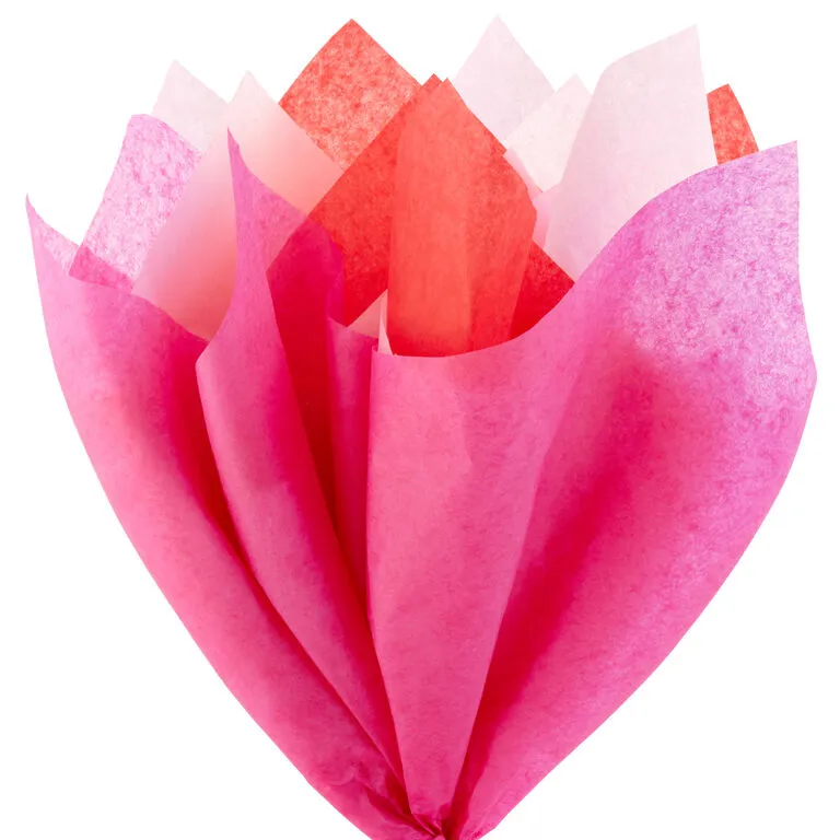 Hallmark Red/Fuchsia/Pink 3-Pack Bulk Tissue Paper, 120 Sheets - Image 2
