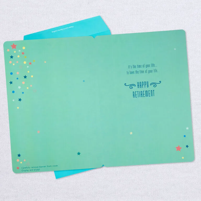 Hallmark 16" Retired And Admired Jumbo Retirement Card With Banner - Image 3