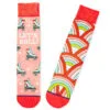 Hallmark Let's Roll Roller Skates Funny Crew Socks
