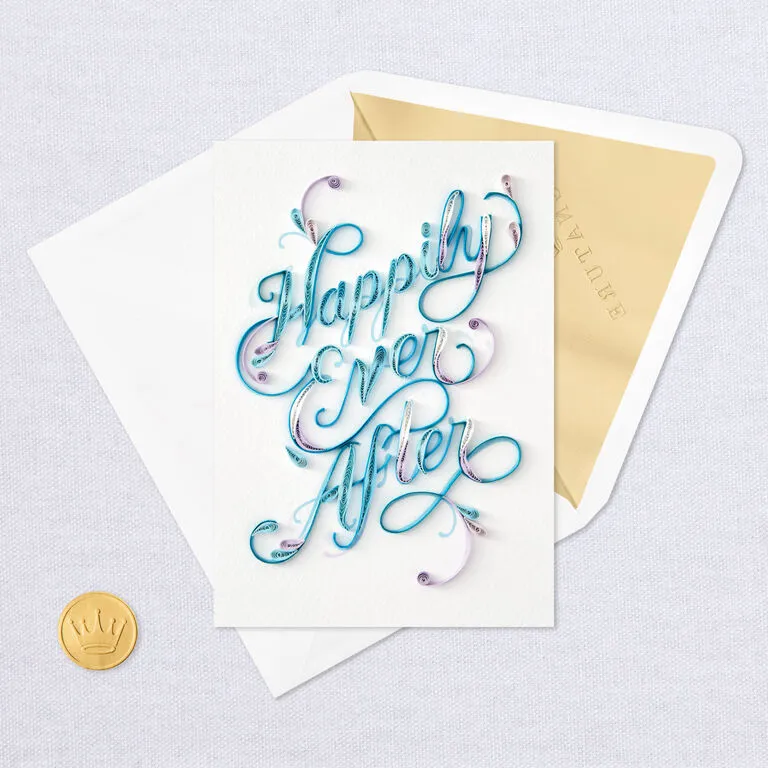 Hallmark Happily Ever After Quilled Paper Handmade Wedding Card - Image 5