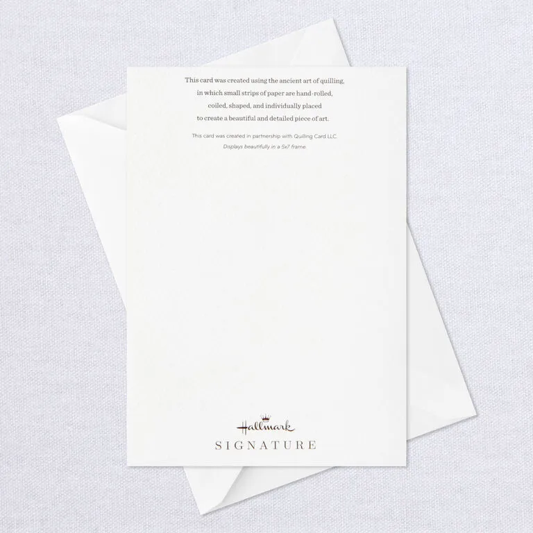 Hallmark Happily Ever After Quilled Paper Handmade Wedding Card - Image 7