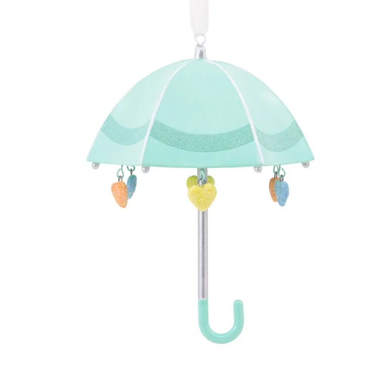 Signature Baby Umbrella Porcelain Hallmark Ornament - Image 4