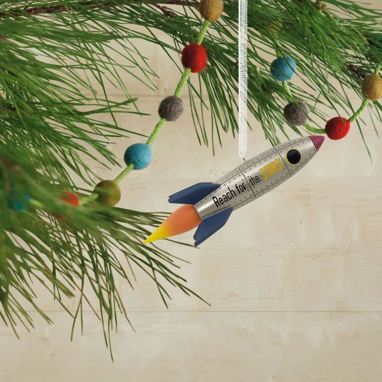 Signature Rocket Ship Hallmark Ornament - Image 2