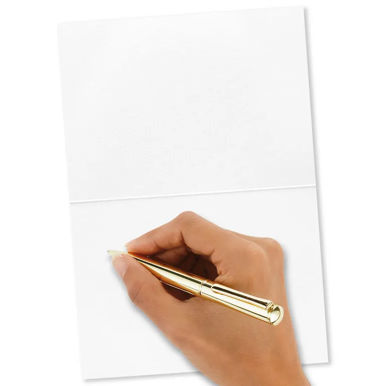 Hallmark Silver Stars And Blue Glitter Blank Note Cards, Box Of 8 - Image 3