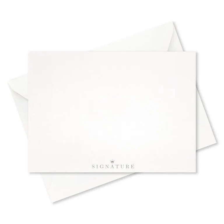Hallmark Silver Stars And Blue Glitter Blank Note Cards, Box Of 8 - Image 4